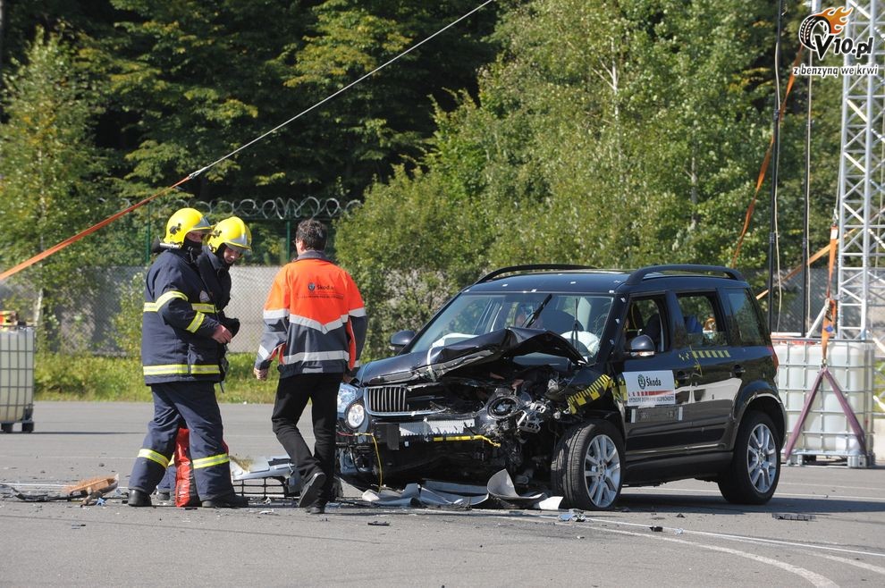 Skoda Superb Combi i Yeti - crash-test