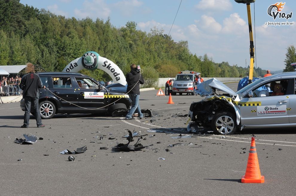 Skoda Superb Combi i Yeti - crash-test