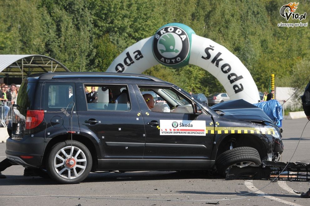Skoda Superb Combi i Yeti - crash-test