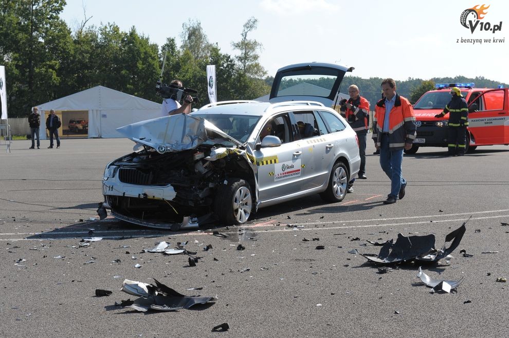 Skoda Superb Combi i Yeti - crash-test