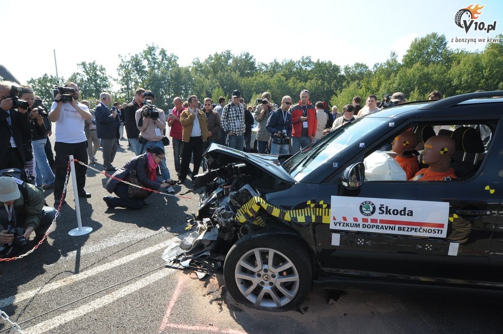 Skoda Superb Combi i Yeti - crash-test