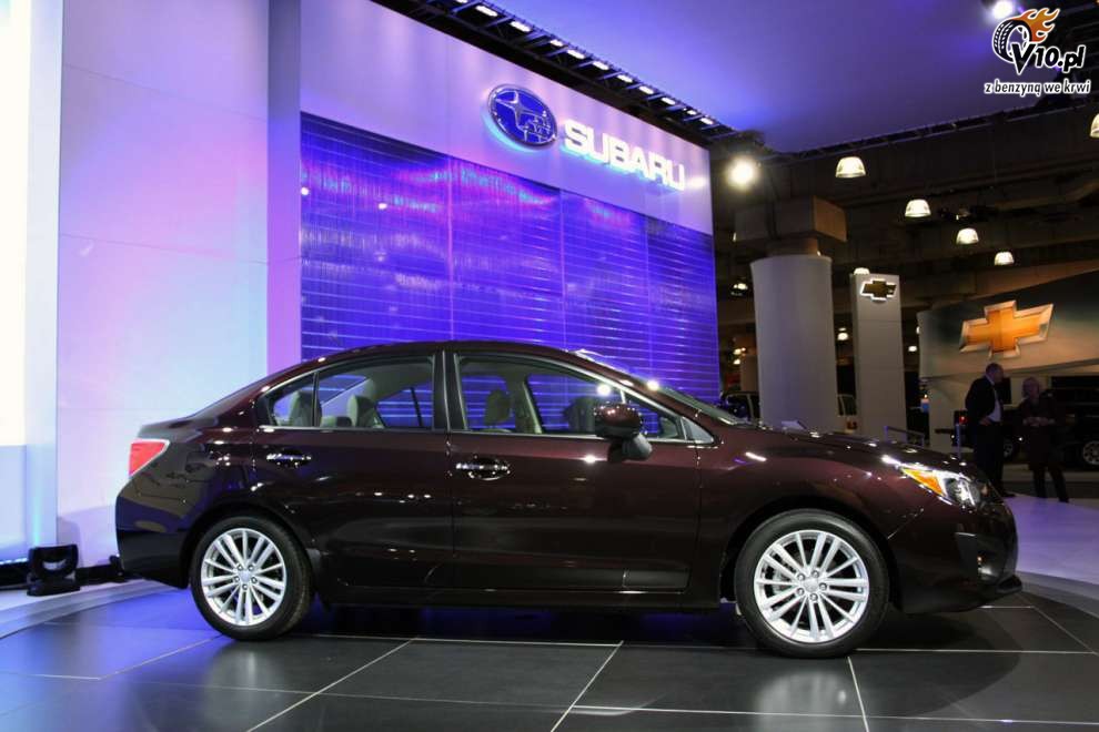 Subaru Impreza w wersji sedan na targach w Nowym Jorku 2011