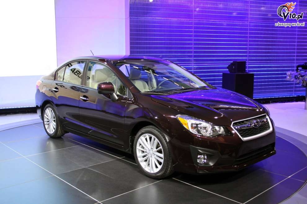 Subaru Impreza w wersji sedan na targach w Nowym Jorku 2011