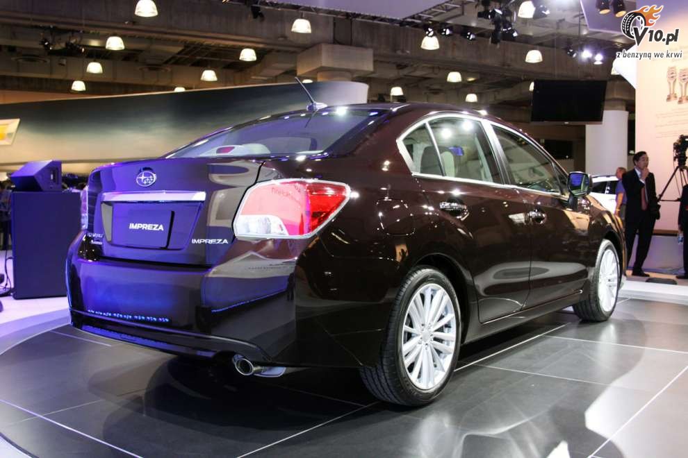 Subaru Impreza w wersji sedan na targach w Nowym Jorku 2011