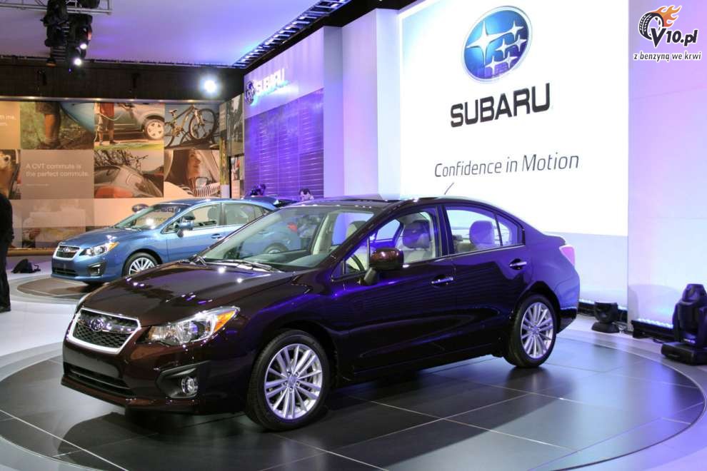 Subaru Impreza w wersji sedan na targach w Nowym Jorku 2011