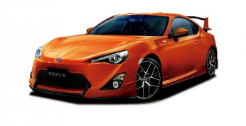 Toyota GT86 z fabrycznymi akcesoriami tuningowymi