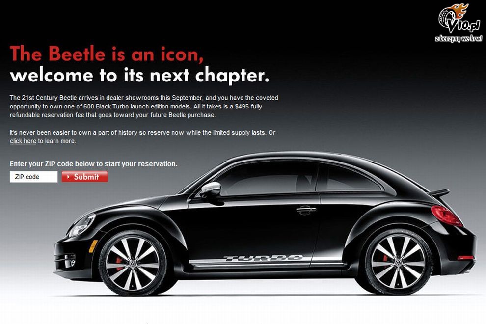 Volkswagen Beetle Black Turbo Edition
