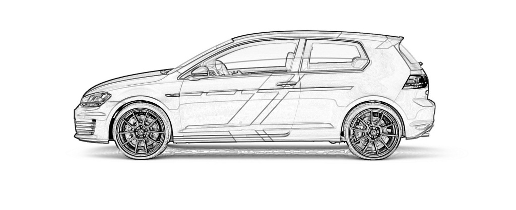 Volskwagen Golf GTI Dark Shine Concept