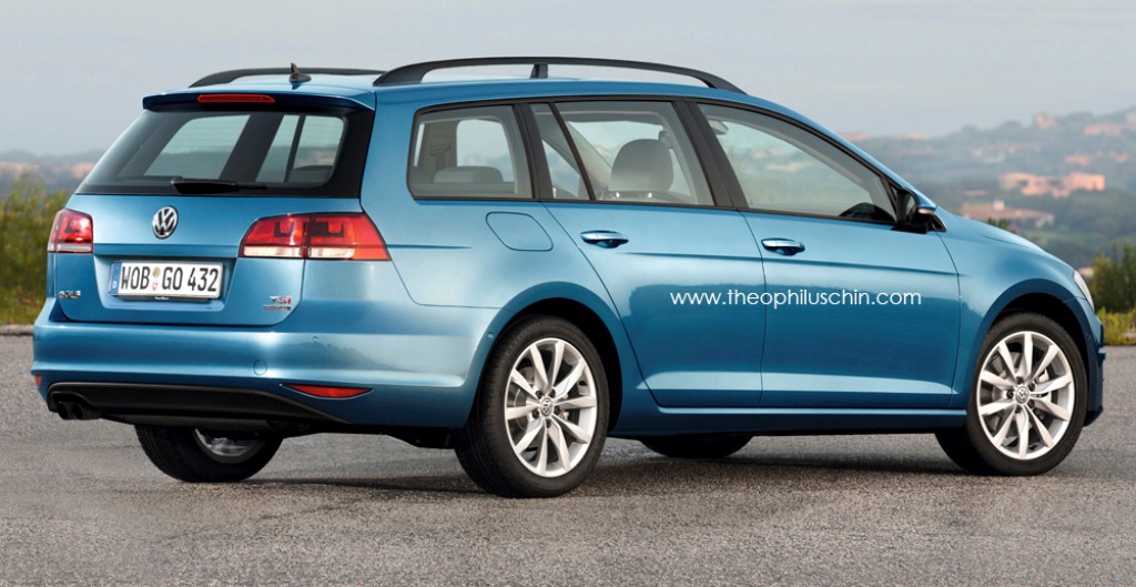 Volkswagen Golf VII Variant - wizualizacja