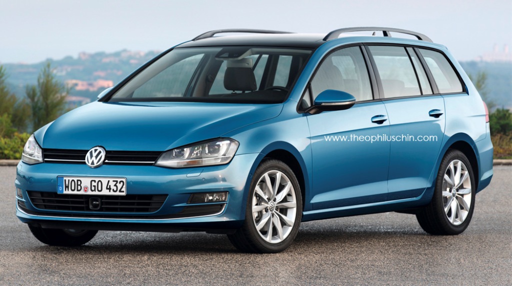 Volkswagen Golf VII Variant - wizualizacja
