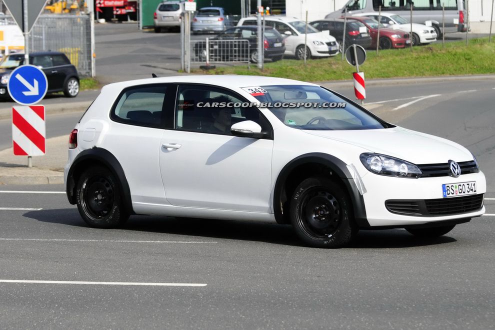 Nowy Volkswagen Golf VII - zdjcie szpiegowskie