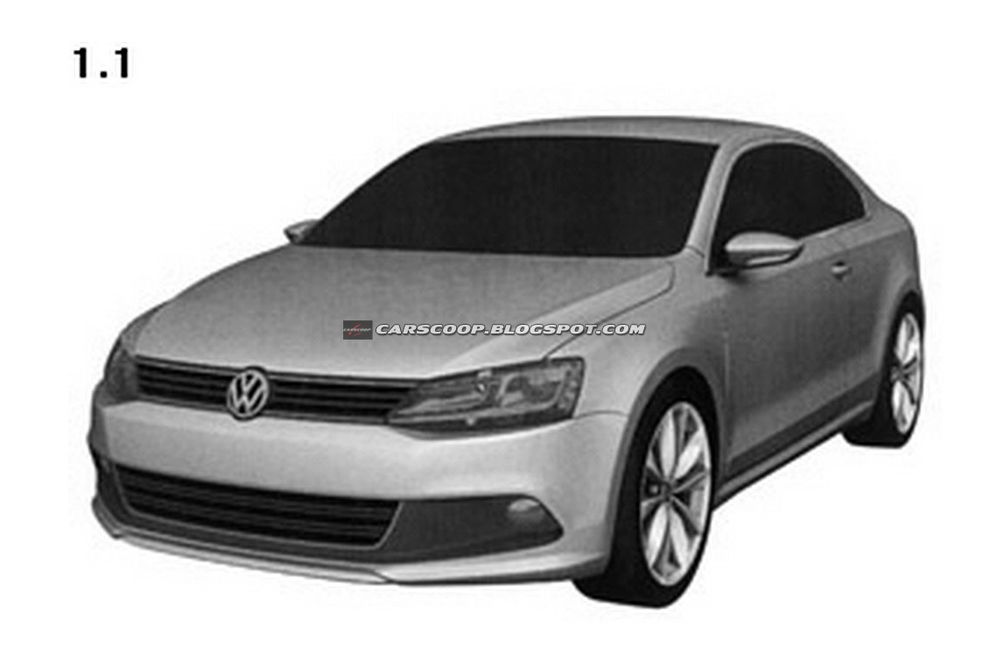 Nowy Volkswagen Jetta Coupe - szkic patentowy