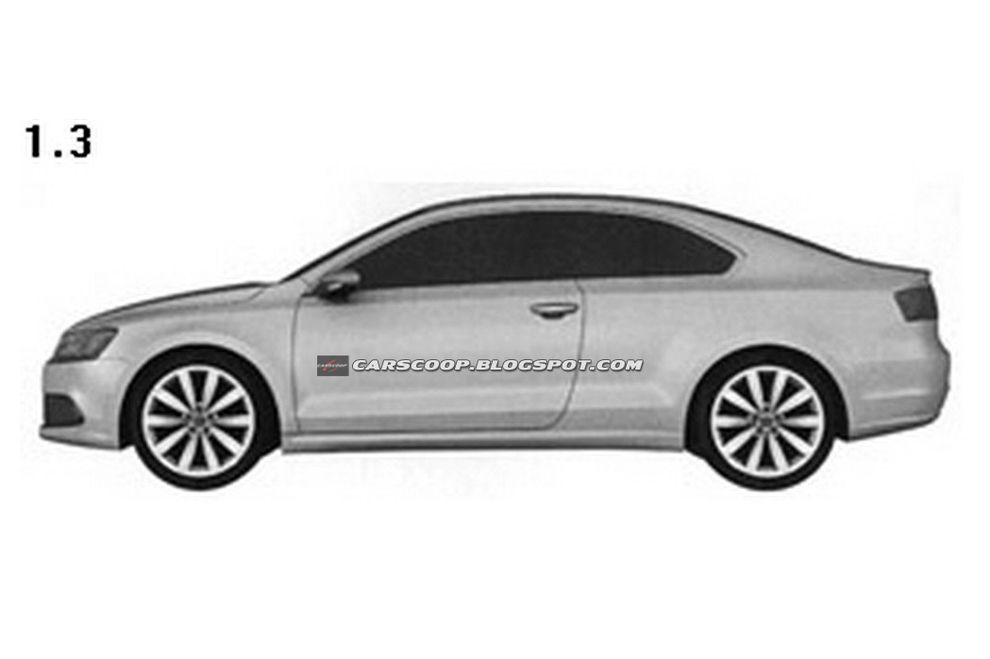 Nowy Volkswagen Jetta Coupe - szkic patentowy