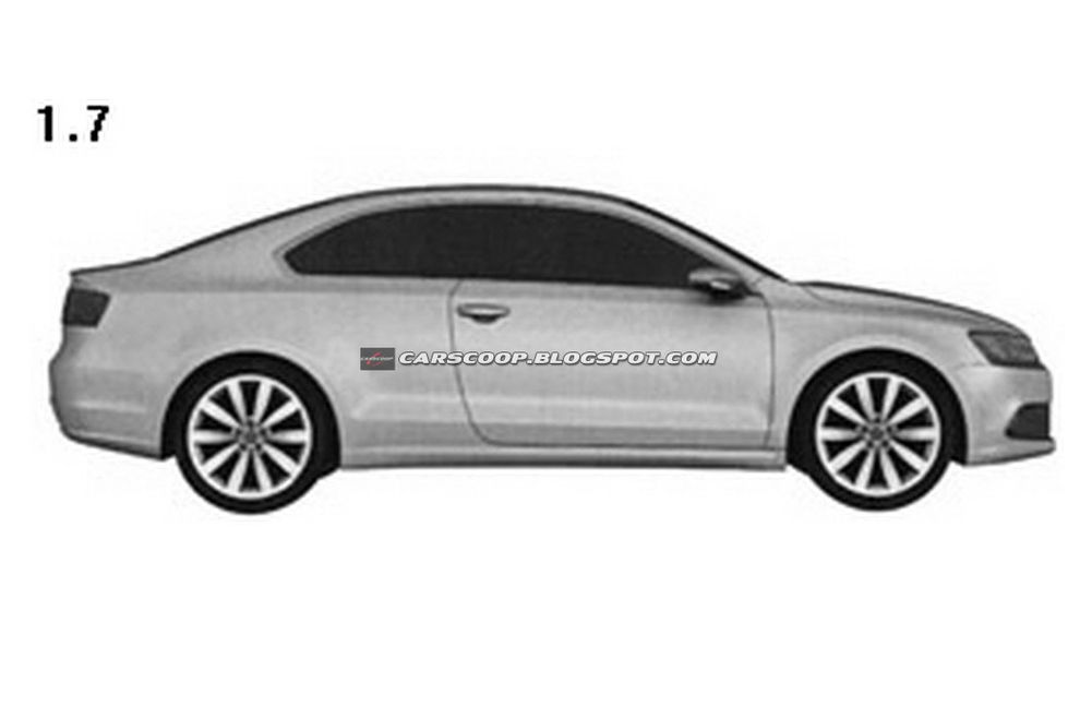 Nowy Volkswagen Jetta Coupe - szkic patentowy