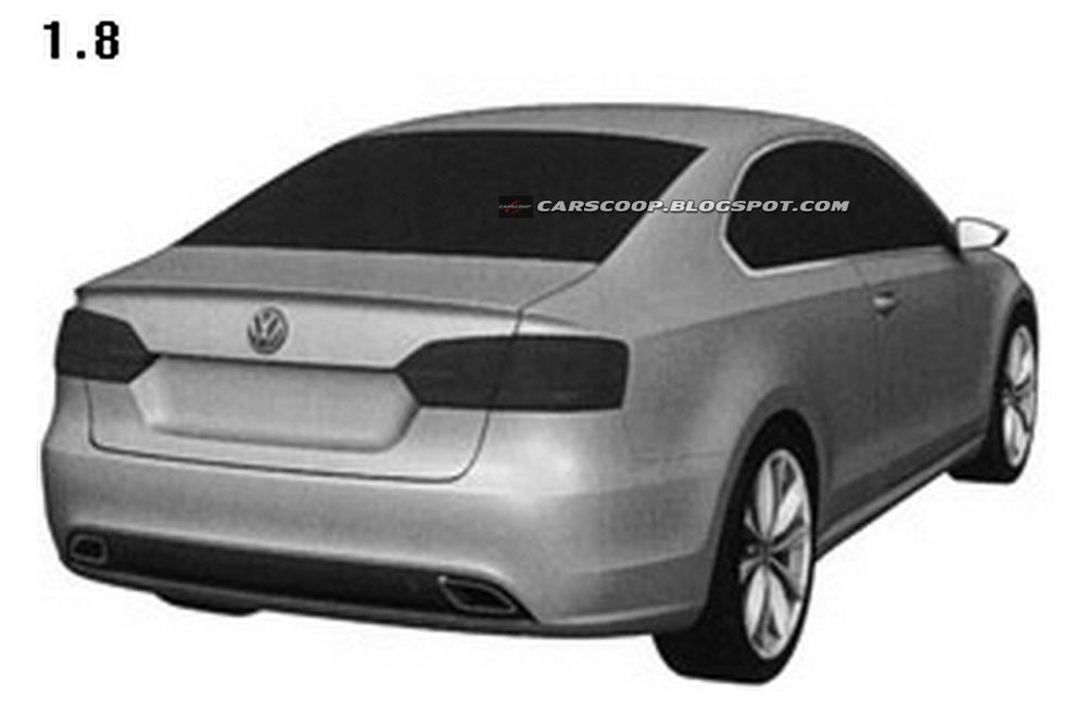 Nowy Volkswagen Jetta Coupe - szkic patentowy