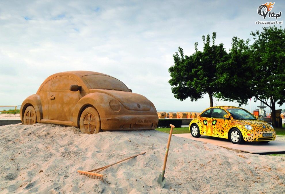 Volkswagen New Beetle z piasku