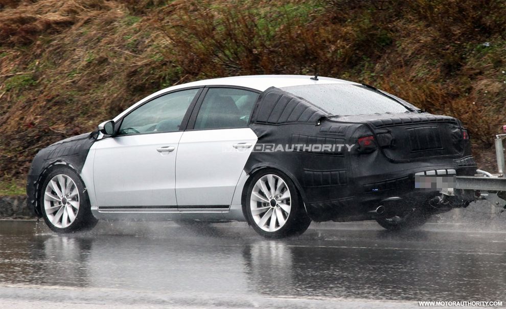 Nowy Volkswagen Passat 2012 - zdjcie szpiegowskie