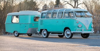 Volkswagen T2 z przyczepką Eriba Puck Camper - piękny zestaw...