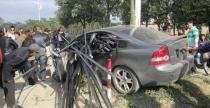 Volvo S40 - wypadek w Chinach