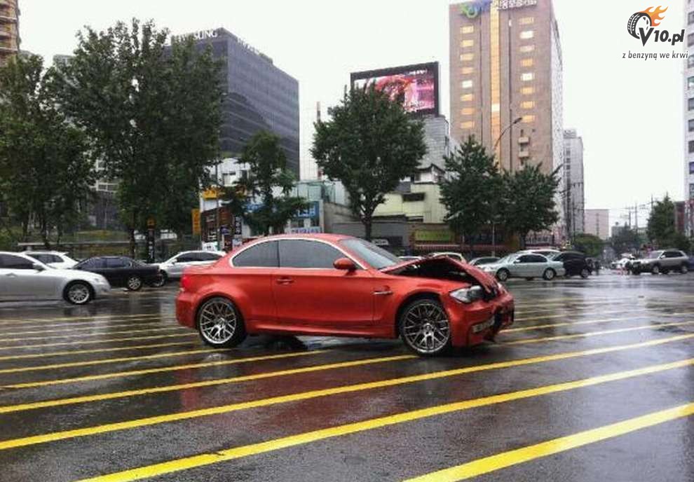 BMW serii 1 M Coupe - tak wygldao po wypadku