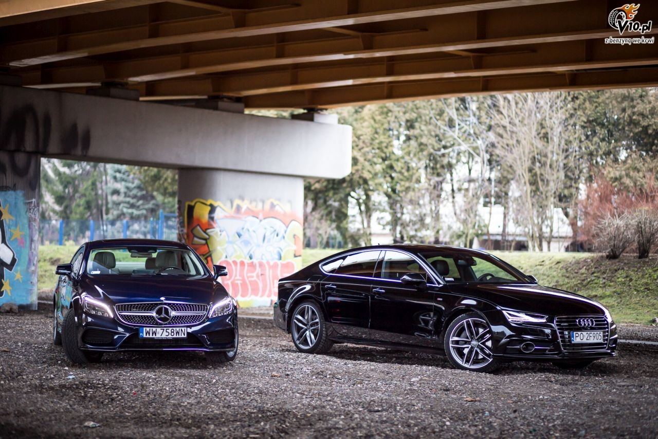 Audi A7 Sportback 3.0 TDI vs Mercedes-Benz CLS 350 CDI - porwnanie