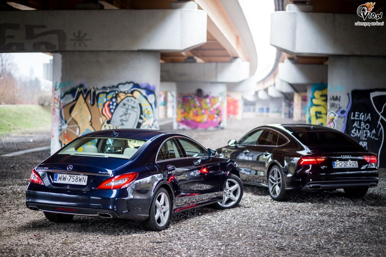 Audi A7 Sportback 3.0 TDI vs Mercedes-Benz CLS 350 CDI - porwnanie