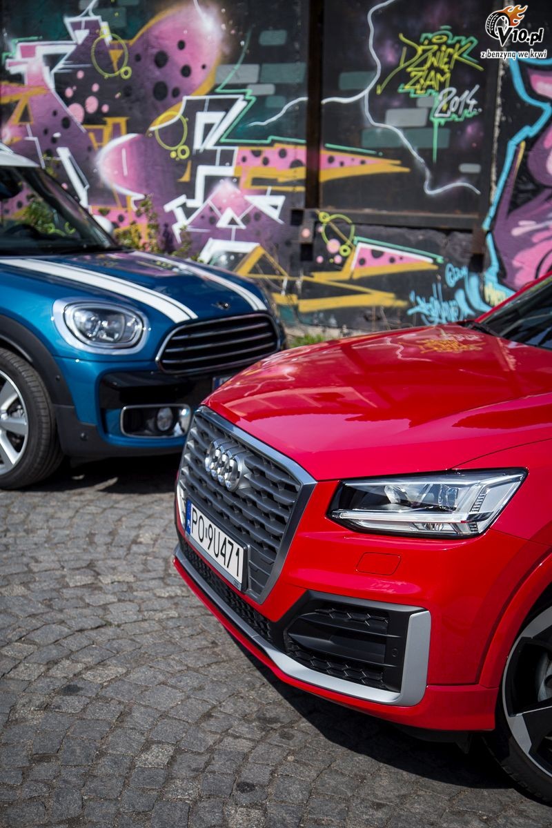 Audi Q2 2.0 TDI vs Mini Countryman Cooper D - porwnanie