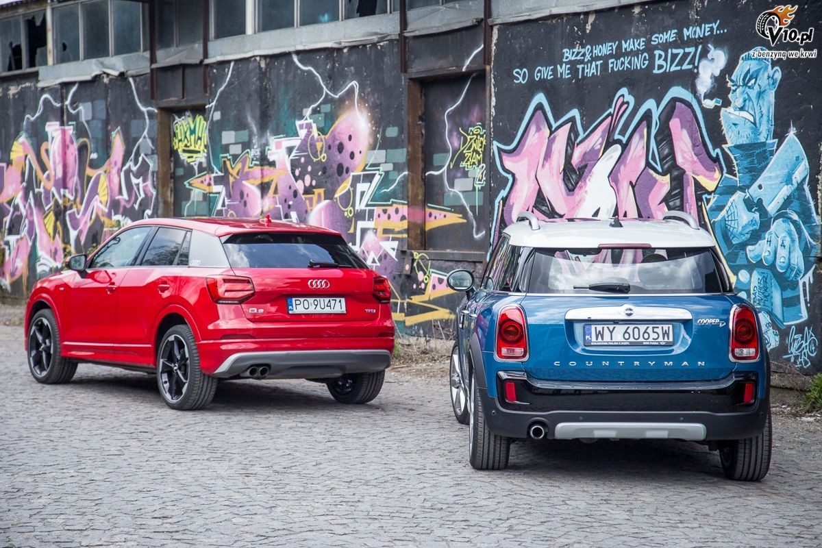 Audi Q2 2.0 TDI vs Mini Countryman Cooper D - porwnanie