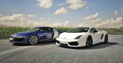 Lamborghini Gallardo LP560-4 vs Audi R8 V10 - test porwnawczy