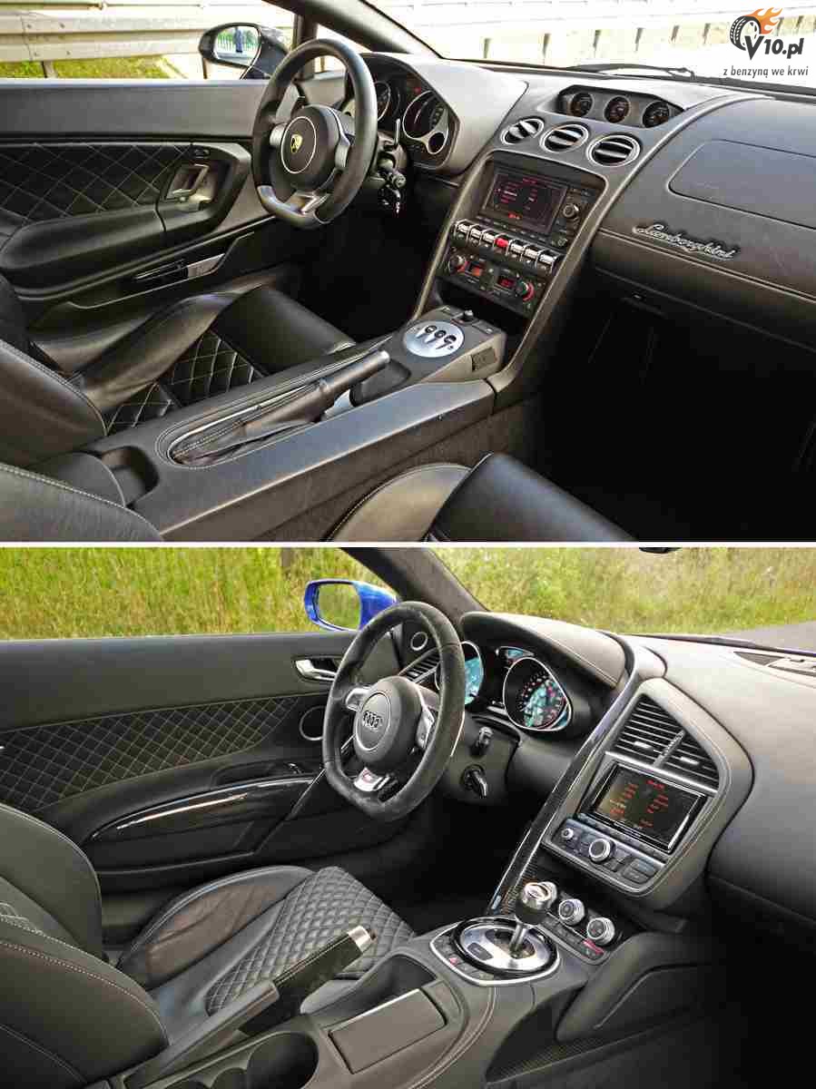 Lamborghini Gallardo LP560-4 vs Audi R8 V10 - test porwnawczy