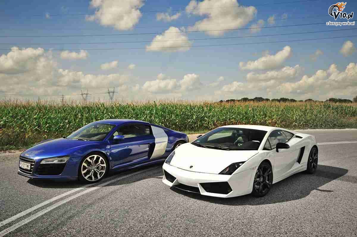 Lamborghini Gallardo LP560-4 vs Audi R8 V10 - test porwnawczy