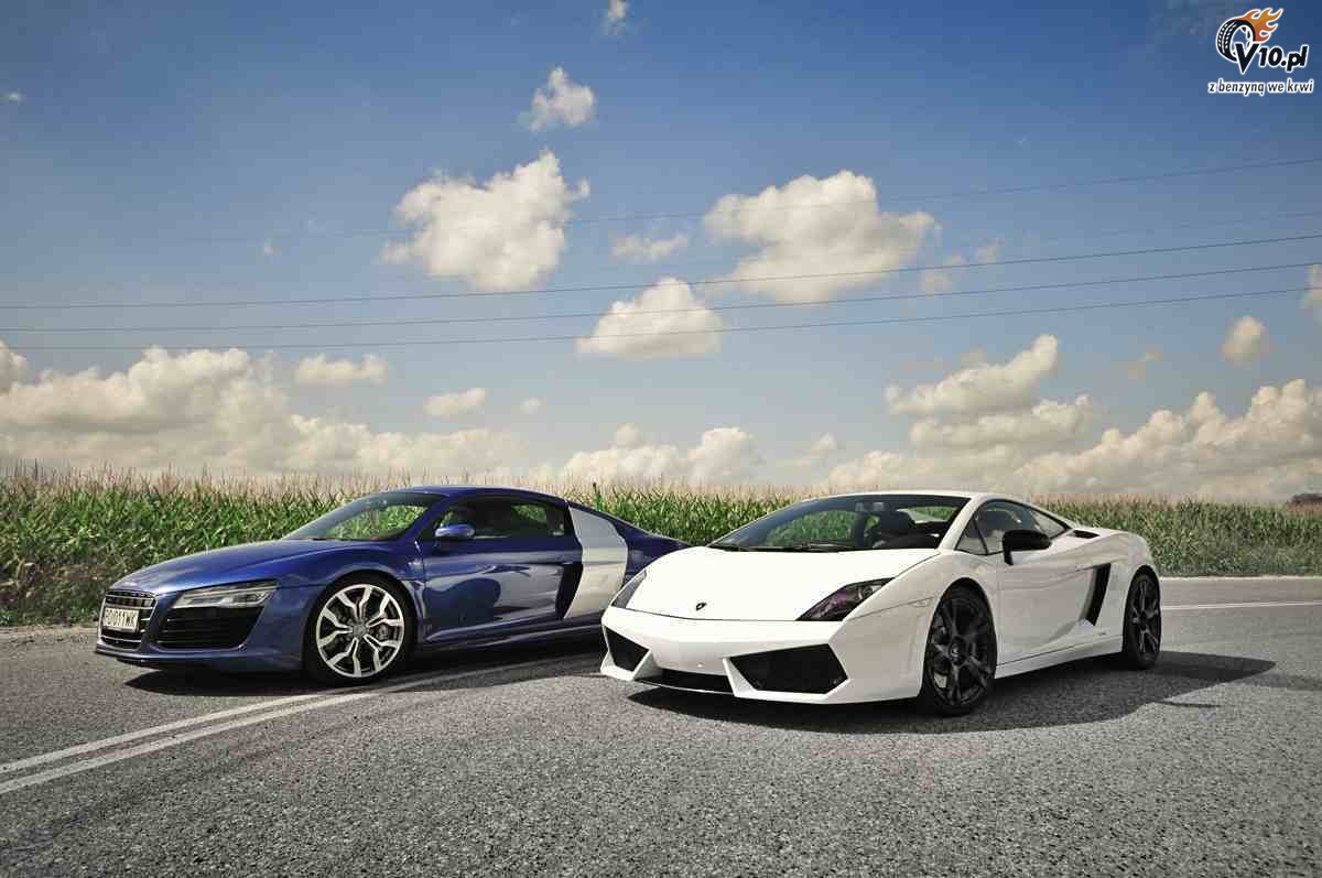 Lamborghini Gallardo LP560-4 vs Audi R8 V10 - test porwnawczy