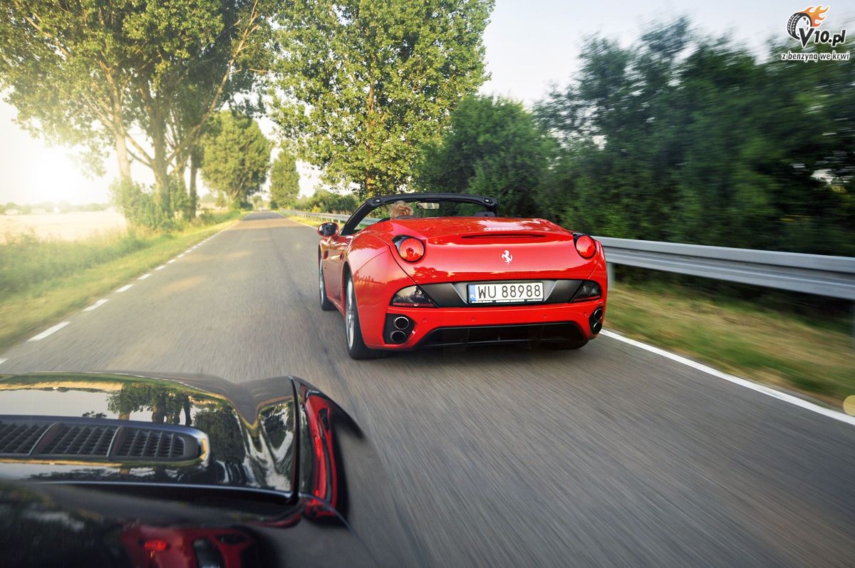 Ferrari California vs Mercedes-Benz SLK 55 AMG