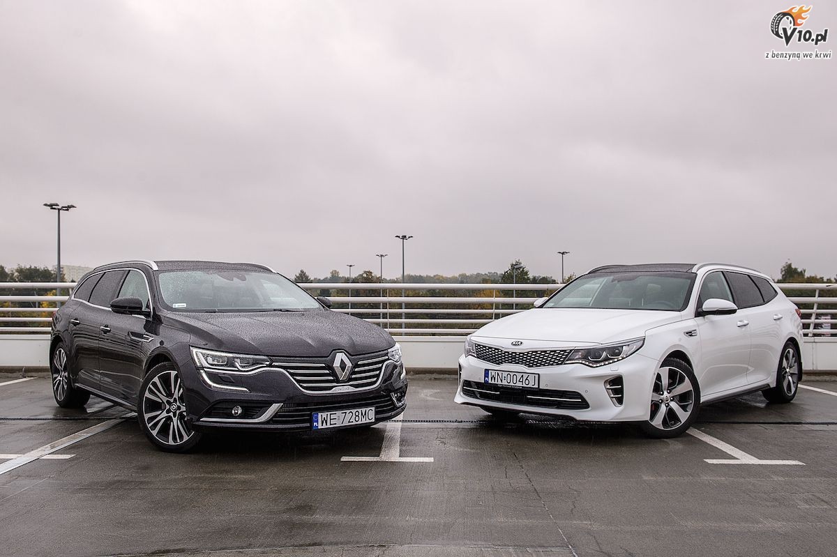 Renault Talisman Grandtour TCe vs Kia Optima SW GT - test