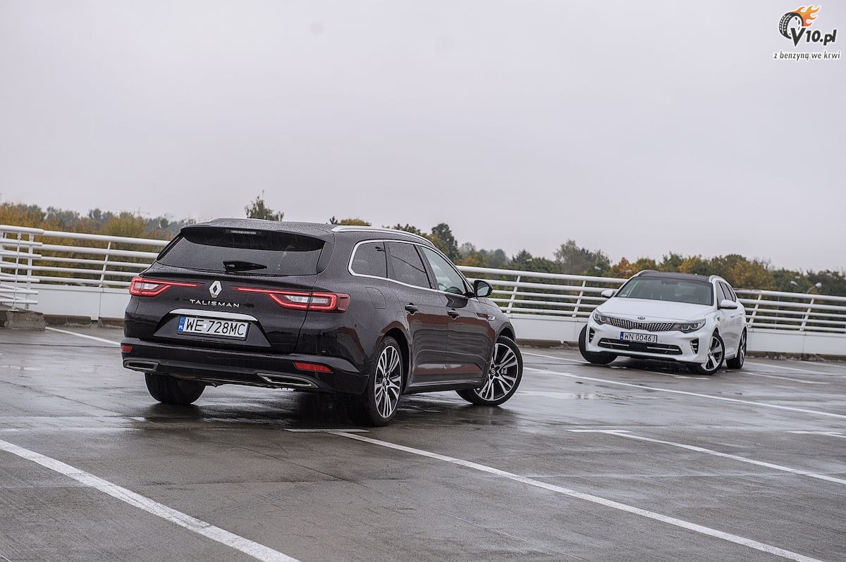 Renault Talisman Grandtour TCe vs Kia Optima SW GT - test