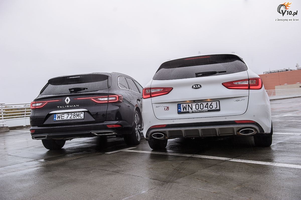 Renault Talisman Grandtour TCe vs Kia Optima SW GT - test