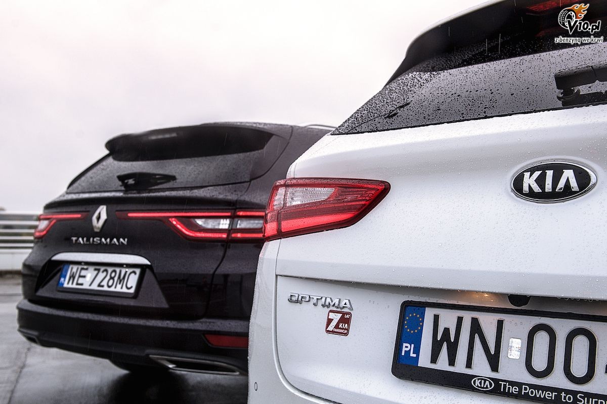Renault Talisman Grandtour TCe vs Kia Optima SW GT - test