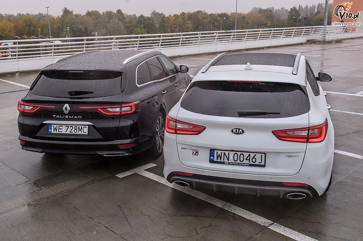 Renault Talisman Grandtour TCe vs Kia Optima SW GT - test