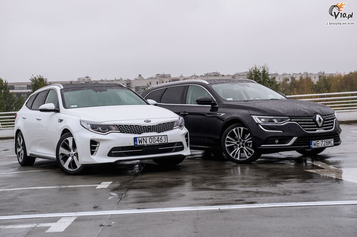 Renault Talisman Grandtour TCe vs Kia Optima SW GT - test