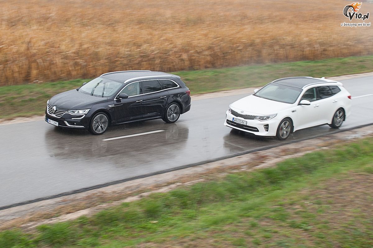 Renault Talisman Grandtour TCe vs Kia Optima SW GT - test