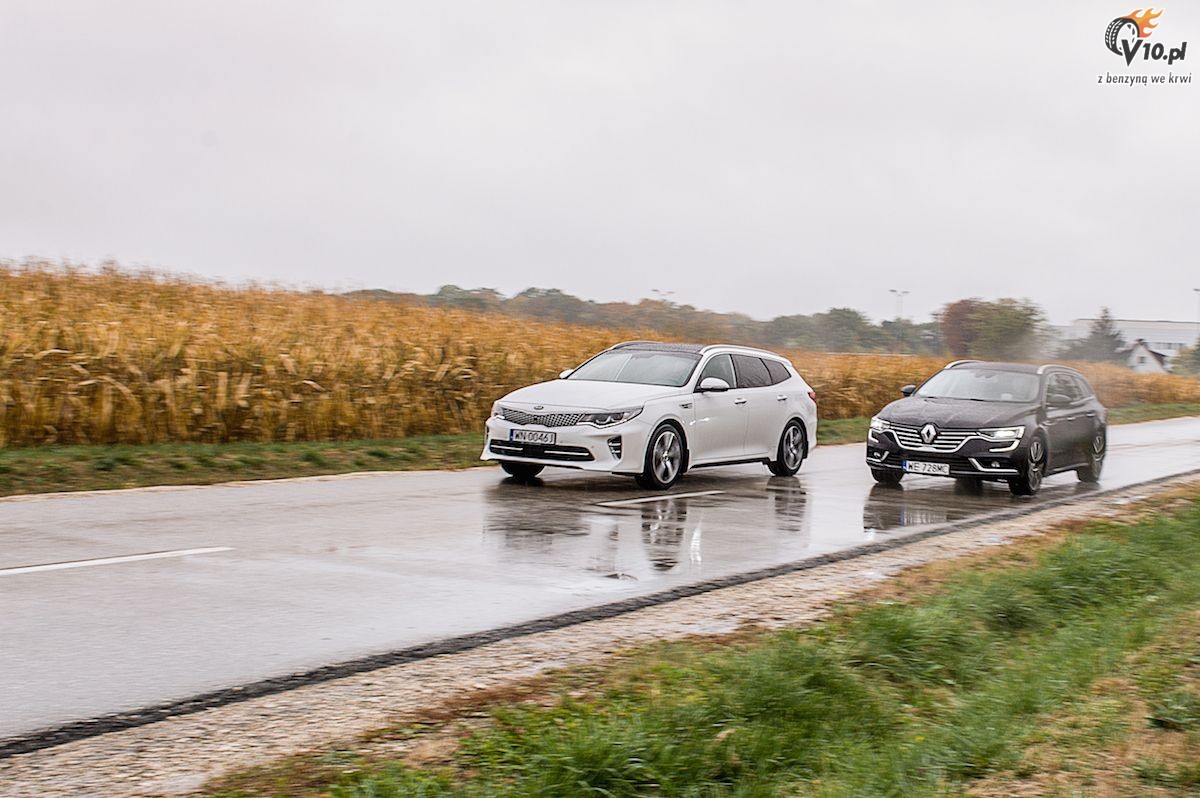 Renault Talisman Grandtour TCe vs Kia Optima SW GT - test