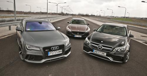 Audi RS 7 vs Mercedes-Benz E63 AMG S vs Maserati Quattroporte GTS