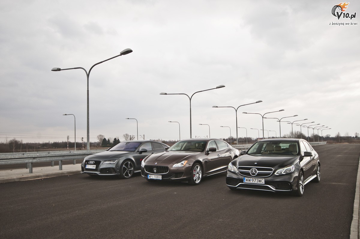 Audi RS 7 vs Mercedes-Benz E63 AMG S vs Maserati Quattroporte GTS