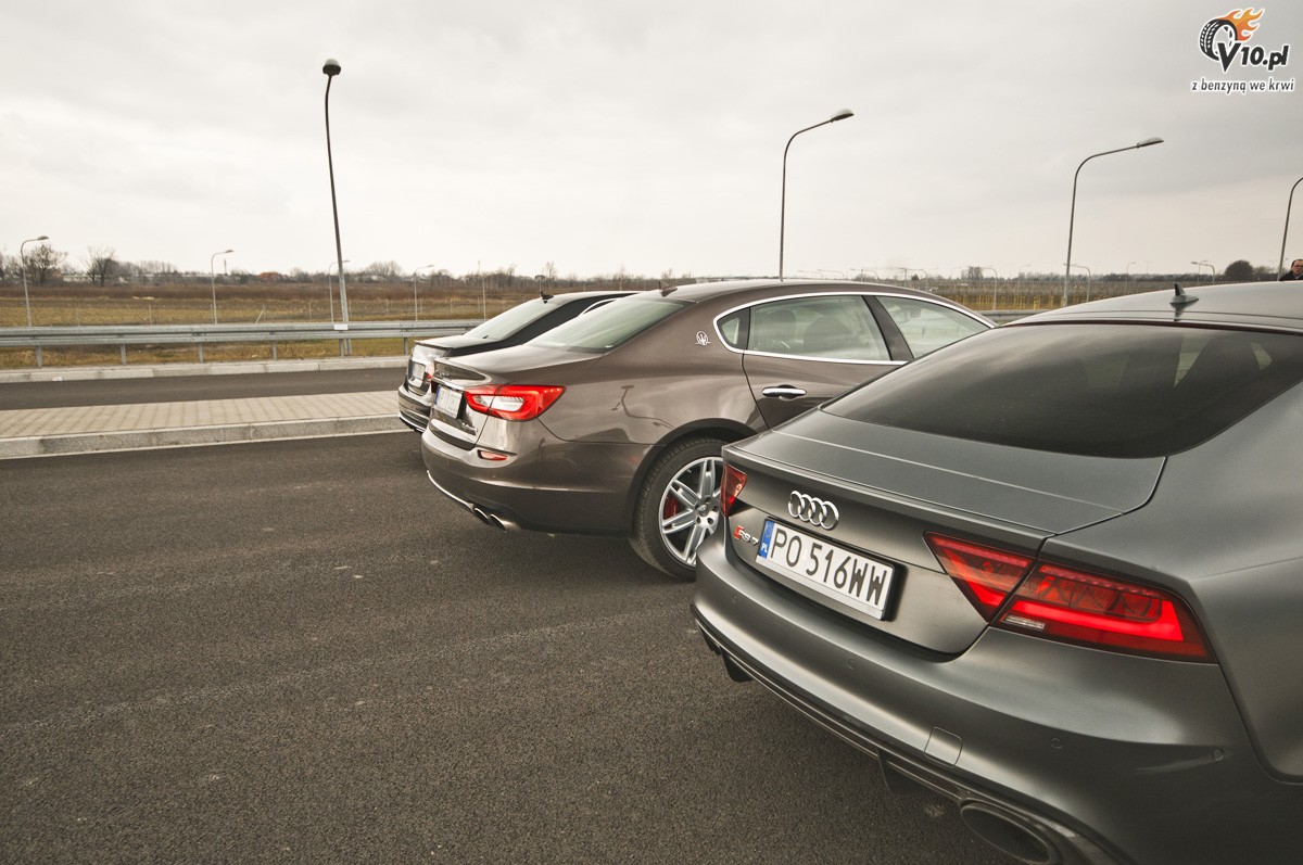 Audi RS 7 vs Mercedes-Benz E63 AMG S vs Maserati Quattroporte GTS
