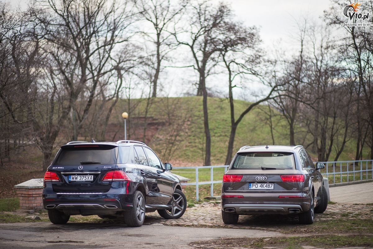 Mercedes GLE vs Audi Q7 - porwnanie