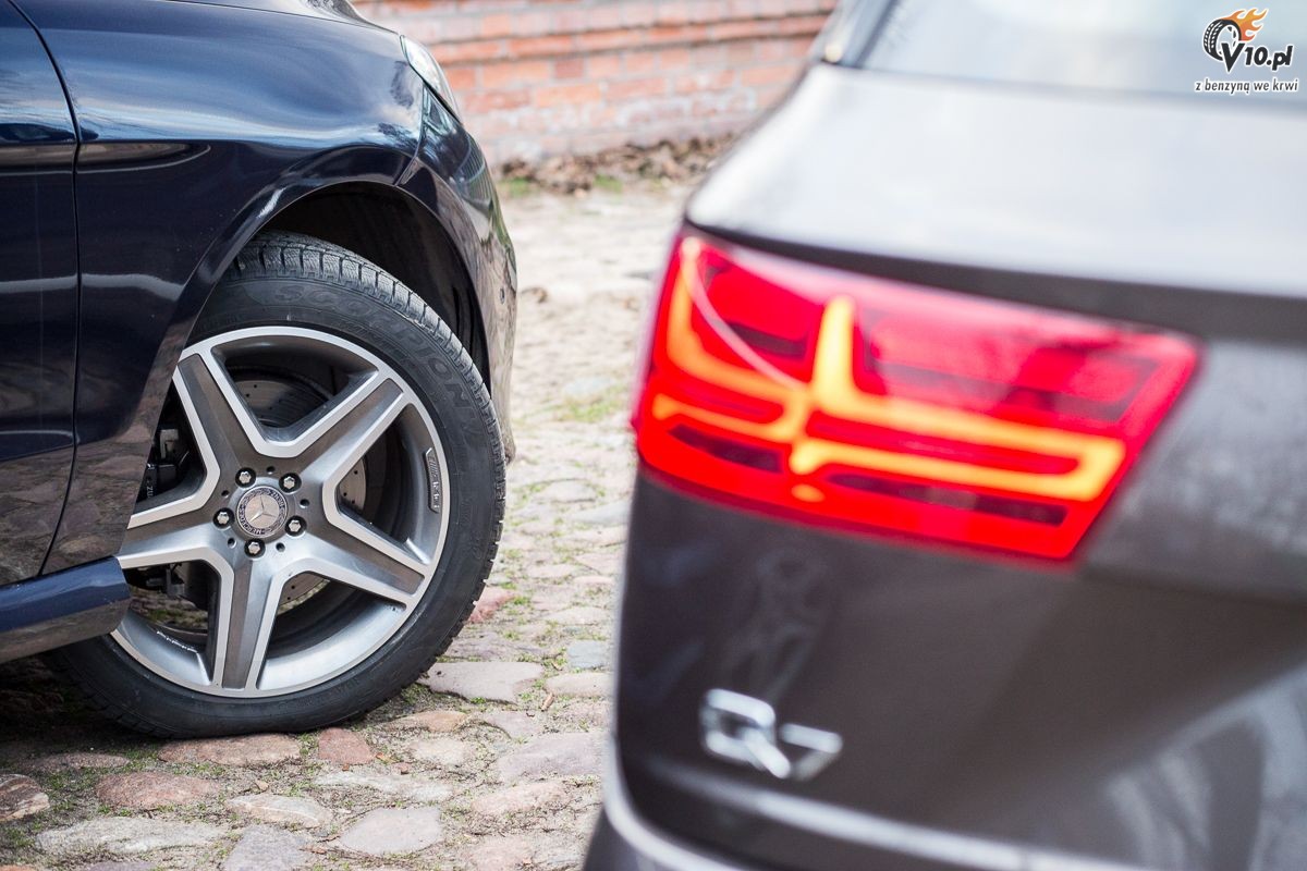 Mercedes GLE vs Audi Q7 - porwnanie
