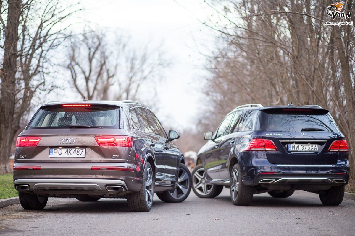 Mercedes GLE vs Audi Q7 - porwnanie