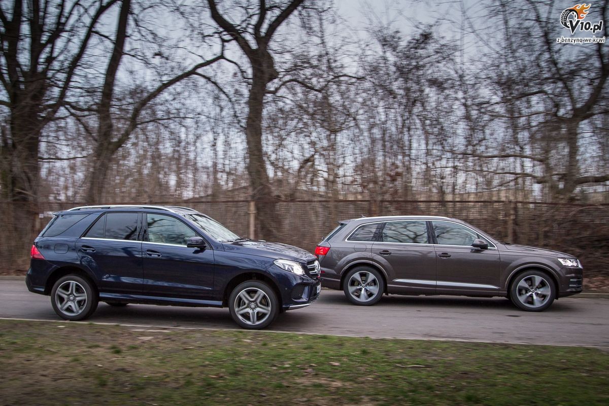 Mercedes GLE vs Audi Q7 - porwnanie