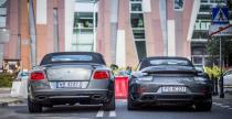 Porsche 911 turbo S vs Bentley Continental GTC Speed - test