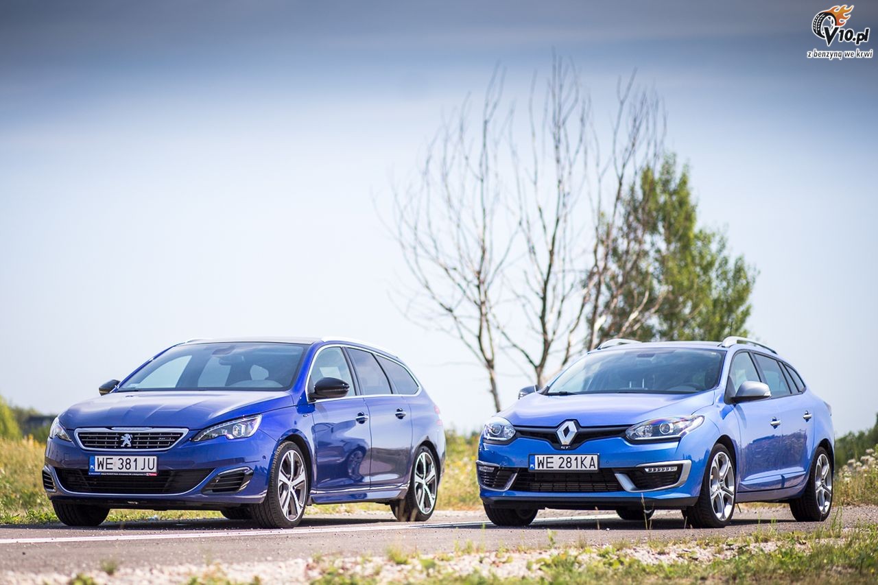 Renault Megane Grandtour GT vs Peugeot 308 SW GT - Wycig TGV - nasze porwnanie